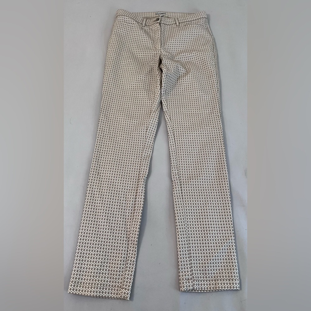 RABE 1920 Women’s Dress Pants Sz 36 Geometric  Beige Pockets‎